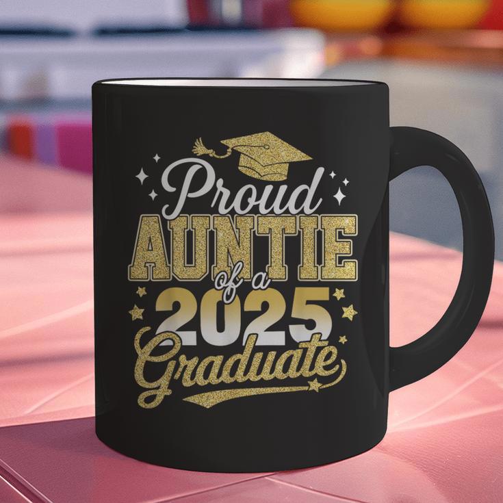 Proud Auntie Of A Class Of 2025 Graduate Senior Graduation Graphic Print Coffee Mug