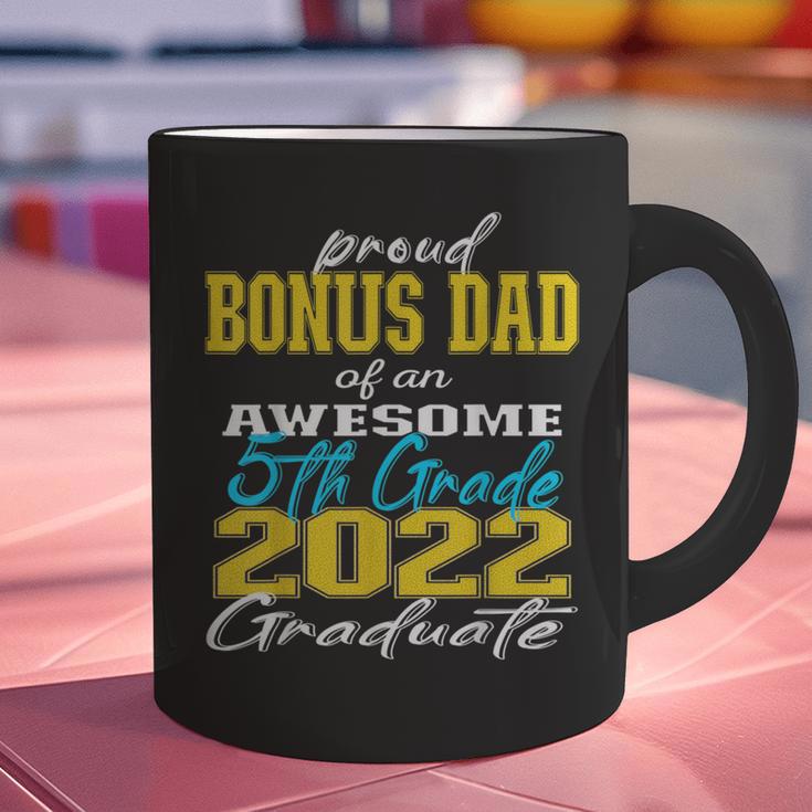Proud Bonus Dad Of 5th Grade Graduate 2022 Family Graduation Graphic Print Coffee Mug