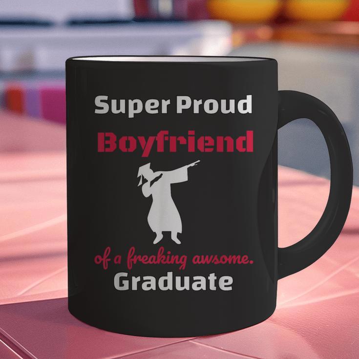 Proud Boyfriend Of 2018 Graduate Dabbing Graduation Graphic Print Coffee Mug