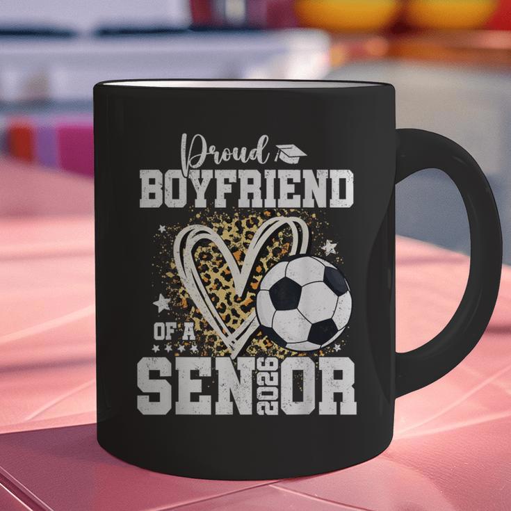 Proud Boyfriend Of A 2026 Senior Soccer Graduation Leopard Graphic Print Coffee Mug
