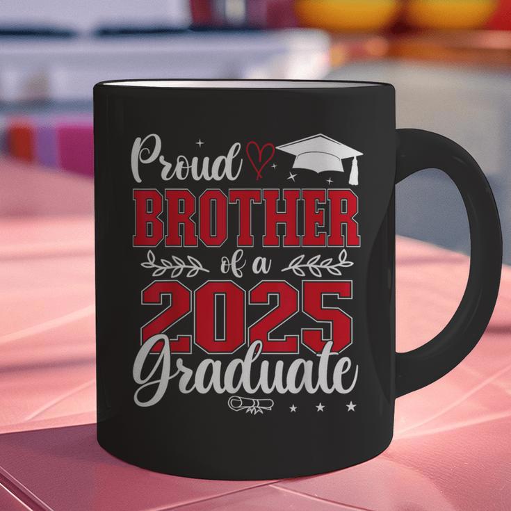 Proud Brother Of A Class Of 2025 Graduate Senior Graduation Graphic Print Coffee Mug