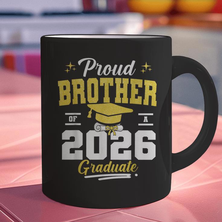 Proud Brother Of a Class Of 2026 Graduate Senior Graduation Graphic Print Coffee Mug