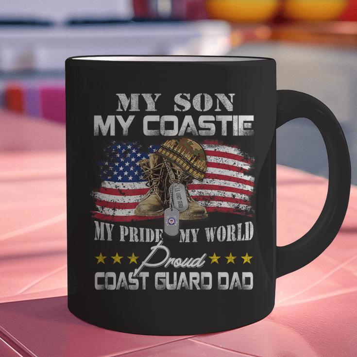 Proud Coast Guard Dad Coast Guard Graduation Dad Graphic Print Coffee Mug