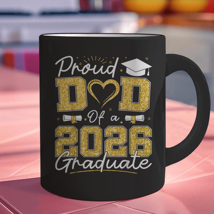 Proud Dad Of A 2026 Graduate Senior 2026 Grad Family Graphic Print Coffee Mug