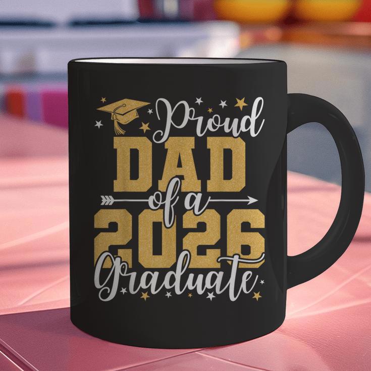 Proud Dad Of A 2026 Graduate Senior Graduation Class Of 2026 Graphic Print Coffee Mug
