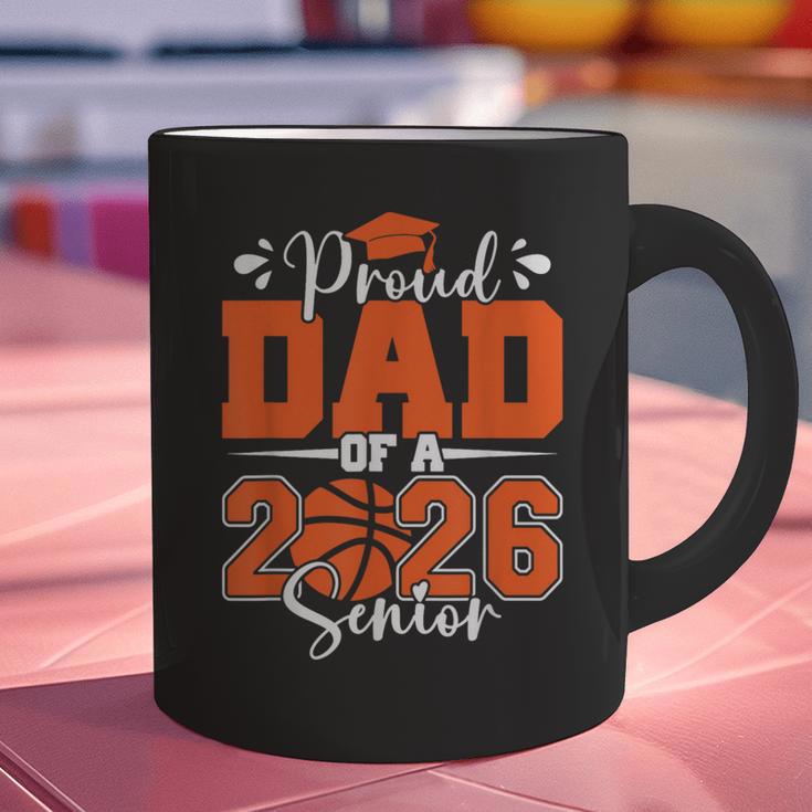 Proud Dad Of A 2026 Senior Basketball Graduation Family Graphic Print Coffee Mug