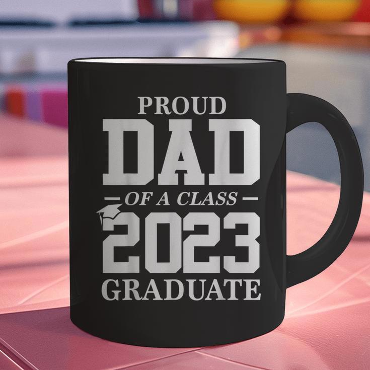 Proud Dad Graduation Senior 23 Grad Class Of 2023 Graphic Print Coffee Mug
