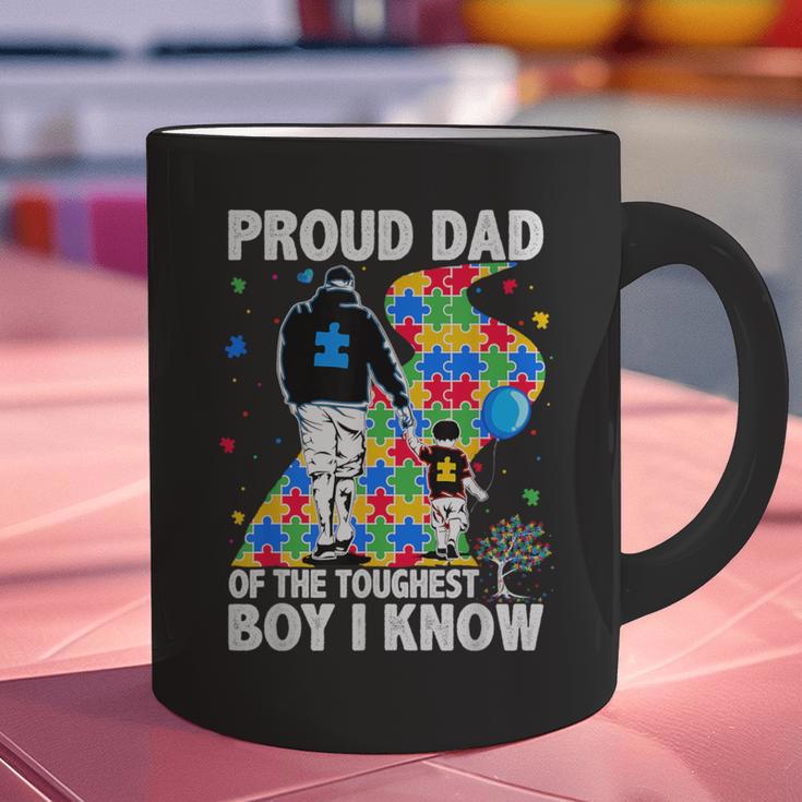 Proud Dad Of The Toughest Boy Autism Awareness Father Autism Graphic Print Coffee Mug Proud Dad Of The Toughest Boy Autism Awareness Father Autism Graphic Print Coffee Mug