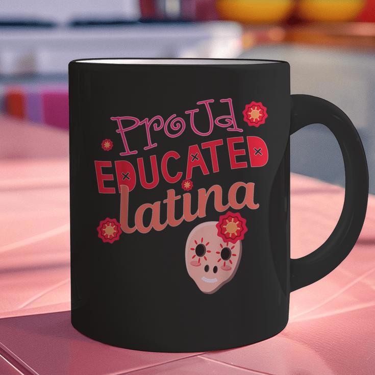 Proud Educated Latina Graduation Masters Degree PhD Graphic Print Coffee Mug