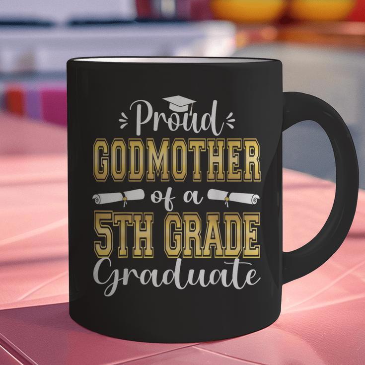 Proud Godmother Of 5th Grade Graduate 2023 Family Graduation Graphic Print Coffee Mug