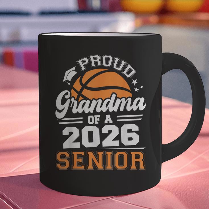 Proud Grandma Of A 2026 Senior Basketball Graduation Graphic Print Coffee Mug