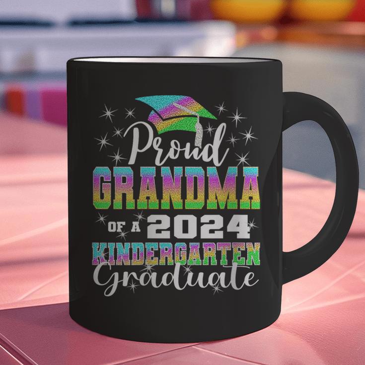 Proud Grandma Of Kindergarten Graduate 2024 Graduation Graphic Print Coffee Mug