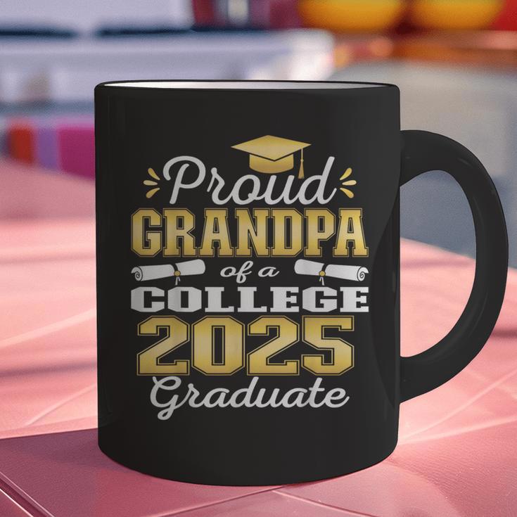 Proud Grandpa Of 2025 College Graduate Family 24 Graduation Graphic Print Coffee Mug