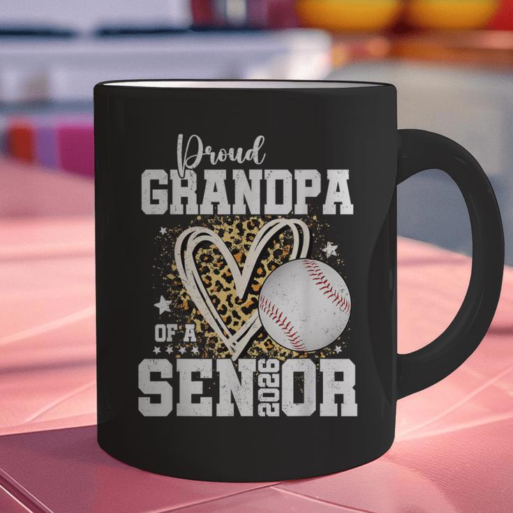 Proud Grandpa Of A 2026 Senior Baseball Graduation Leopard Graphic Print Coffee Mug