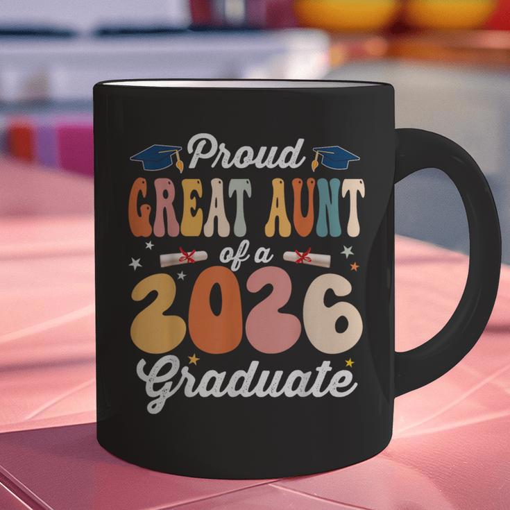 Proud Great Aunt Of a Class Of 2026 Graduate Graduation Graphic Print Coffee Mug
