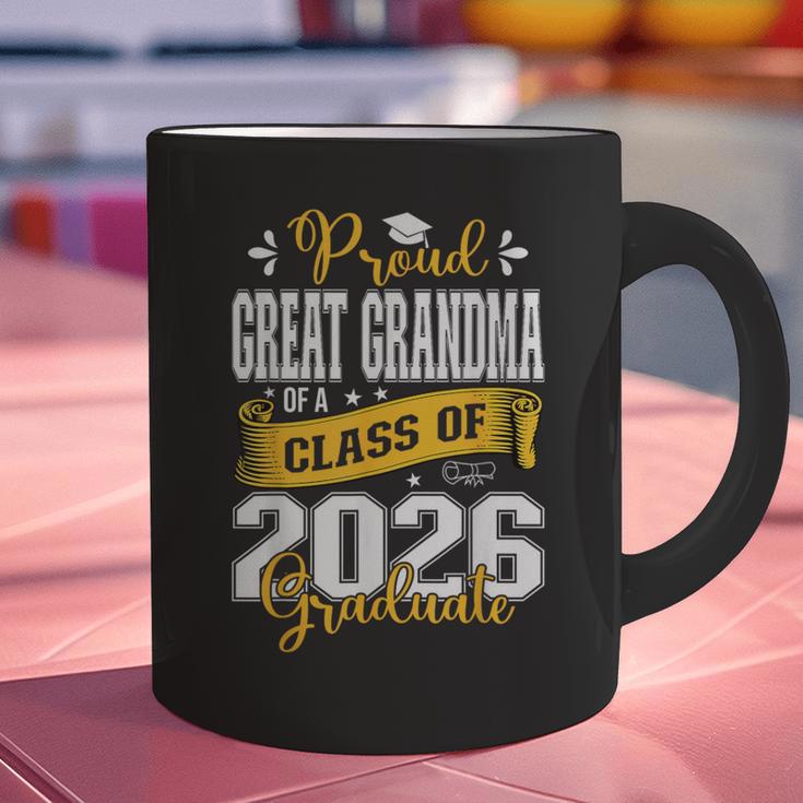 Proud Great Grandma Of a Class Of 2026 Graduate Graduation Graphic Print Coffee Mug