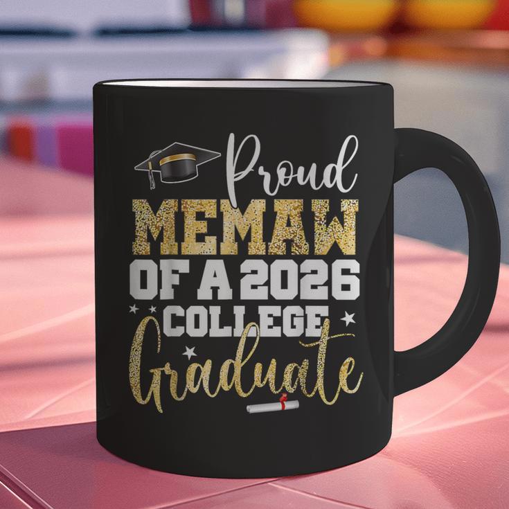 Proud Memaw Of 2026 Graduate College Graduation Graphic Print Coffee Mug