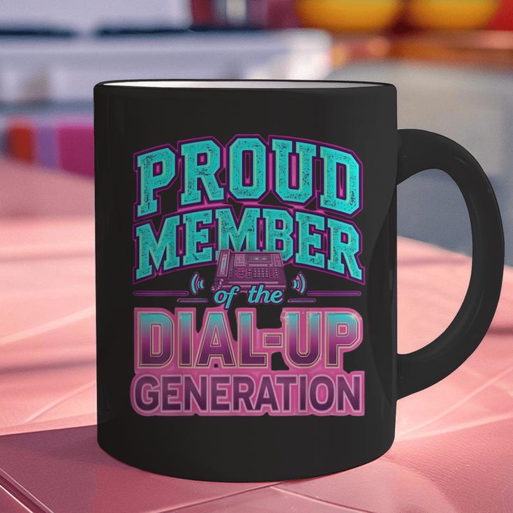 Proud Member Of The Dial Up Club Tech Nostalgia Top Graphic Print Coffee Mug