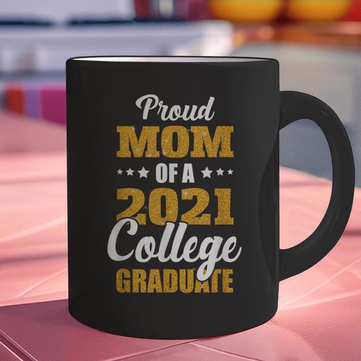 Proud Mom Of A 2021 College Graduate Senior Graduation Graphic Print Coffee Mug
