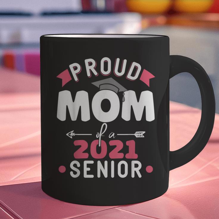 Proud Mom Of a 2021 Senior Year School Graduation Party Graphic Print Coffee Mug
