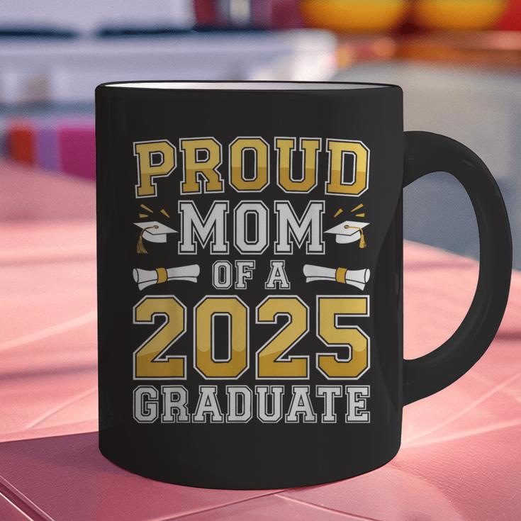 Proud Mom Of A 2025 Graduate Shirt Class Of 2025 Graduation Graphic Print Coffee Mug