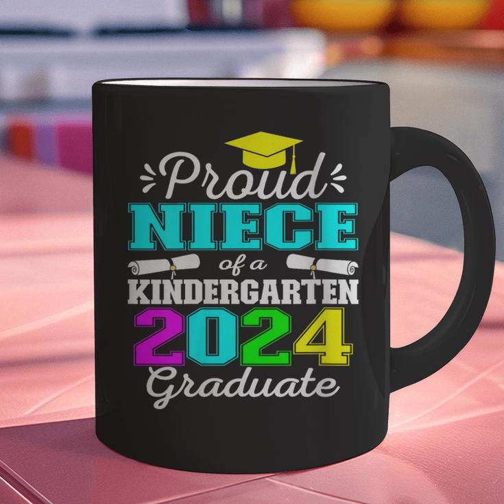 Proud Niece Of Kindergarten Graduate 2024 Graduation Niece Graphic Print Coffee Mug