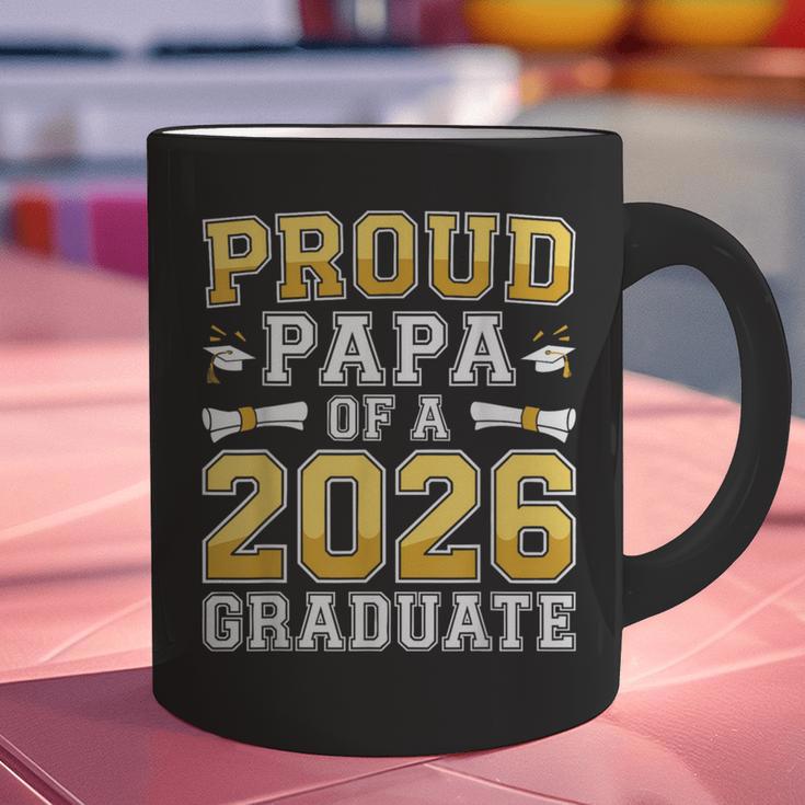 Proud Papa Of A 2026 Graduate Shirt Class Of 2026 Graduation Graphic Print Coffee Mug