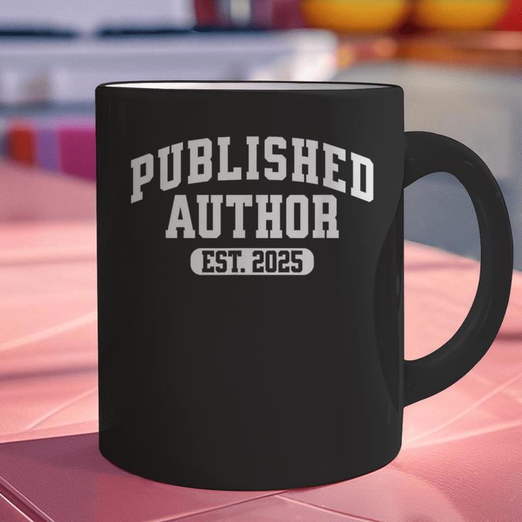 Proud Published Author 2025 Mom Dad Vintage Poet Book Writer Graphic Print Coffee Mug