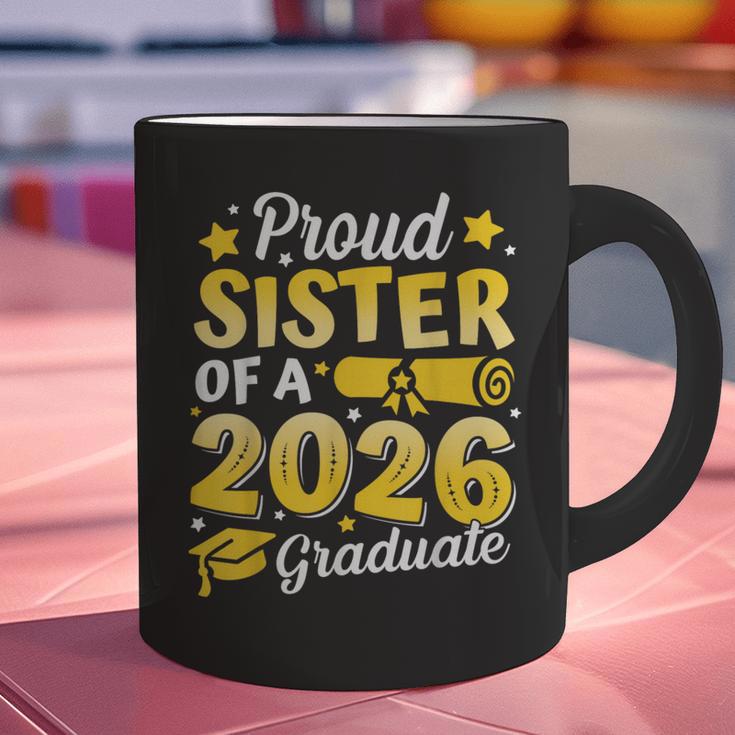 Proud Sister Of A 2026 Graduate Senior Class Graduation Graphic Print Coffee Mug