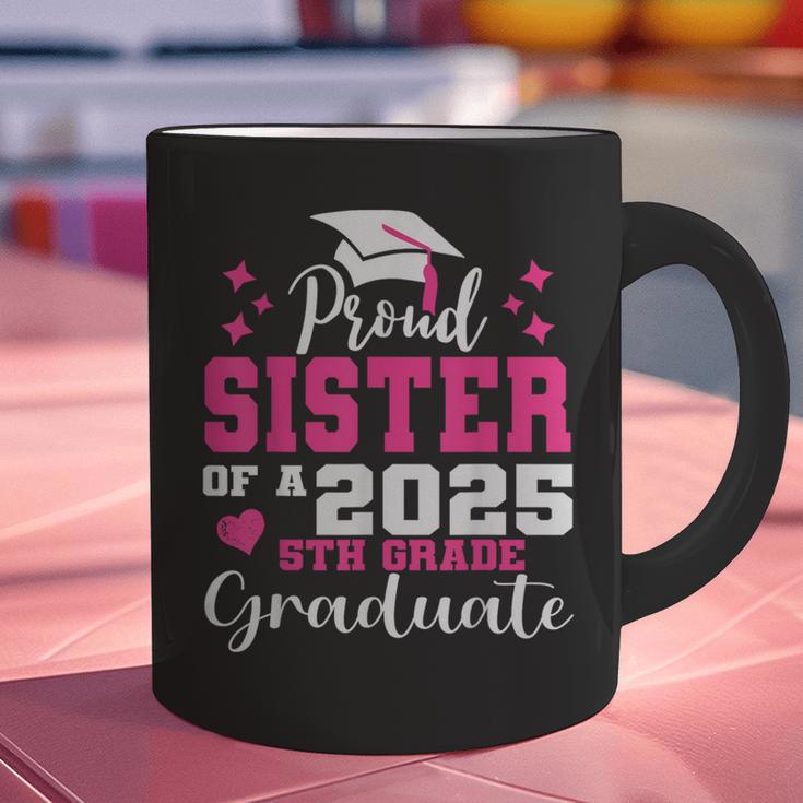 Proud Sister Of 5th Grade Graduate 2025 Family Graduation Graphic Print Coffee Mug