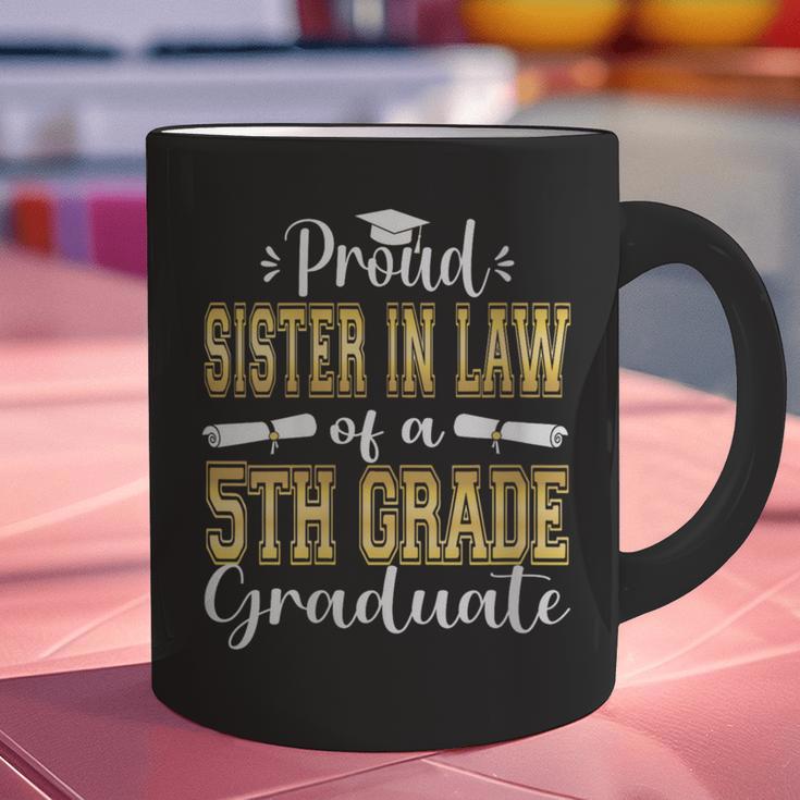 Proud Sister In Law Of 5th Grade Graduate 2023 Graduation Graphic Print Coffee Mug