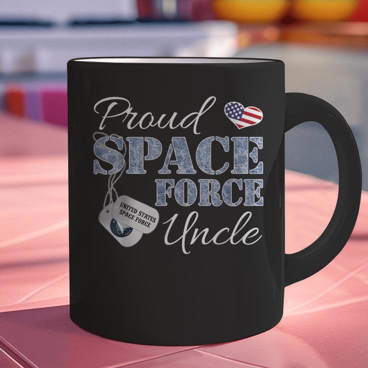 Proud Space Force Uncle Space Force Graduation Tee Graphic Print Coffee Mug