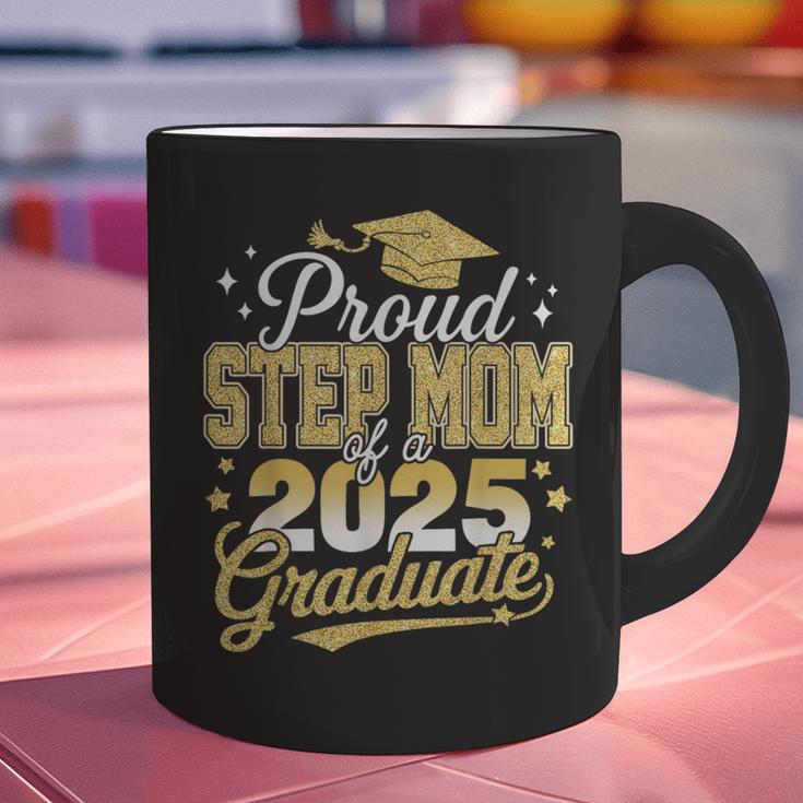 Proud Step Mom Of A Class Of 2025 Graduate Senior Graduation Graphic Print Coffee Mug