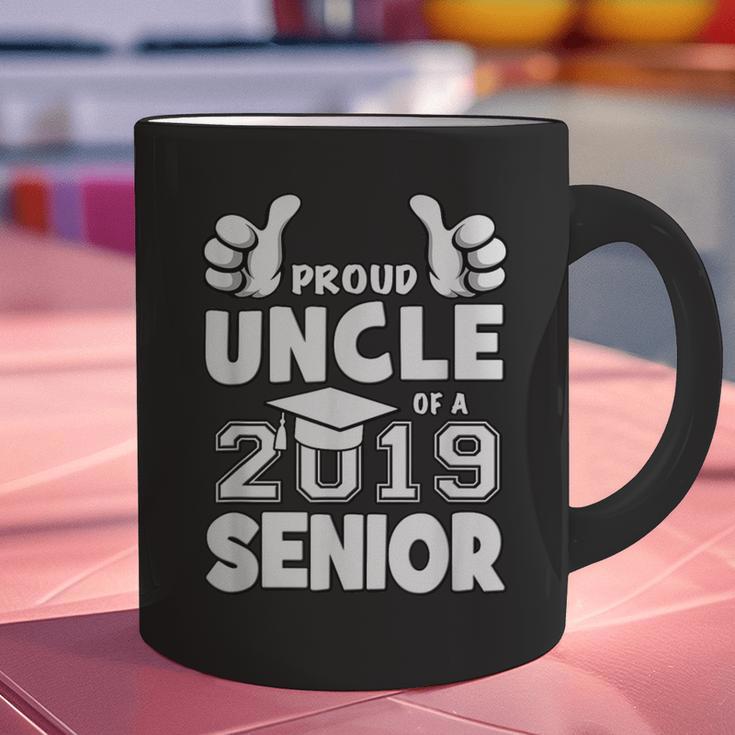 Proud Uncle Of A 2019 Senior School Graduation Shirt Graphic Print Coffee Mug