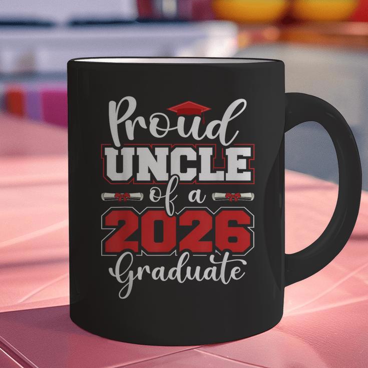 Proud Uncle Of A 2026 Graduate Senior Family Graduation Graphic Print Coffee Mug
