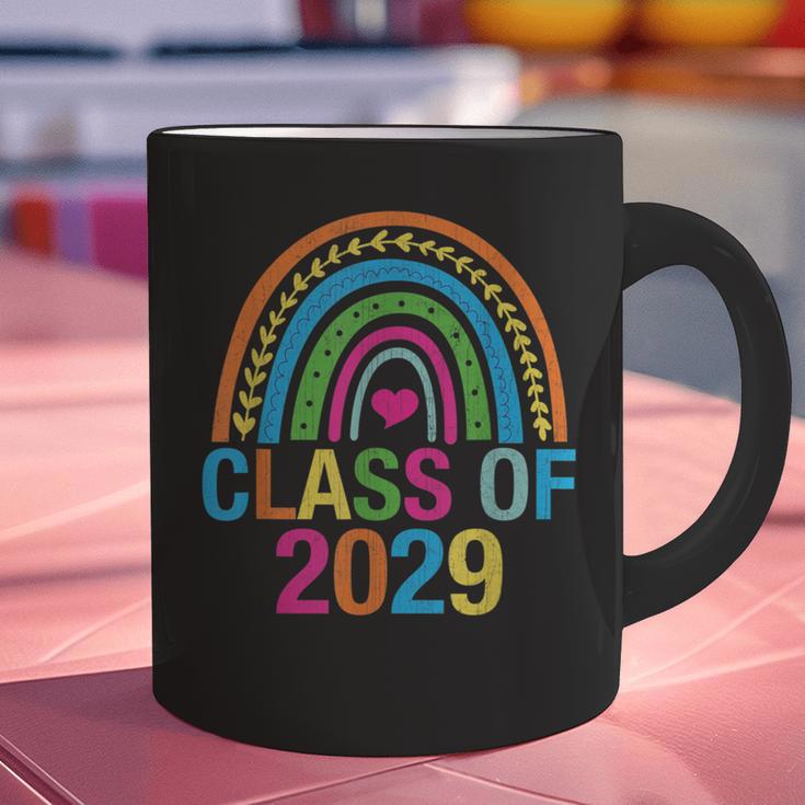 Rainbow Senior 2029 Shirt Class Of 2029 Cute Graduation Graphic Print Coffee Mug