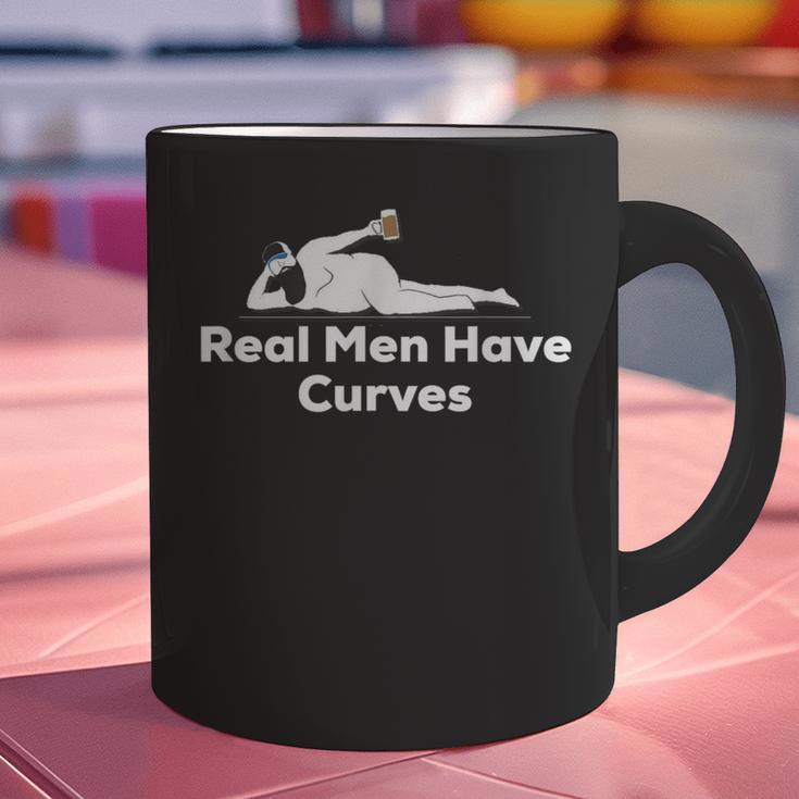 Real Men Have Curves Dad Body Graphic Print Coffee Mug