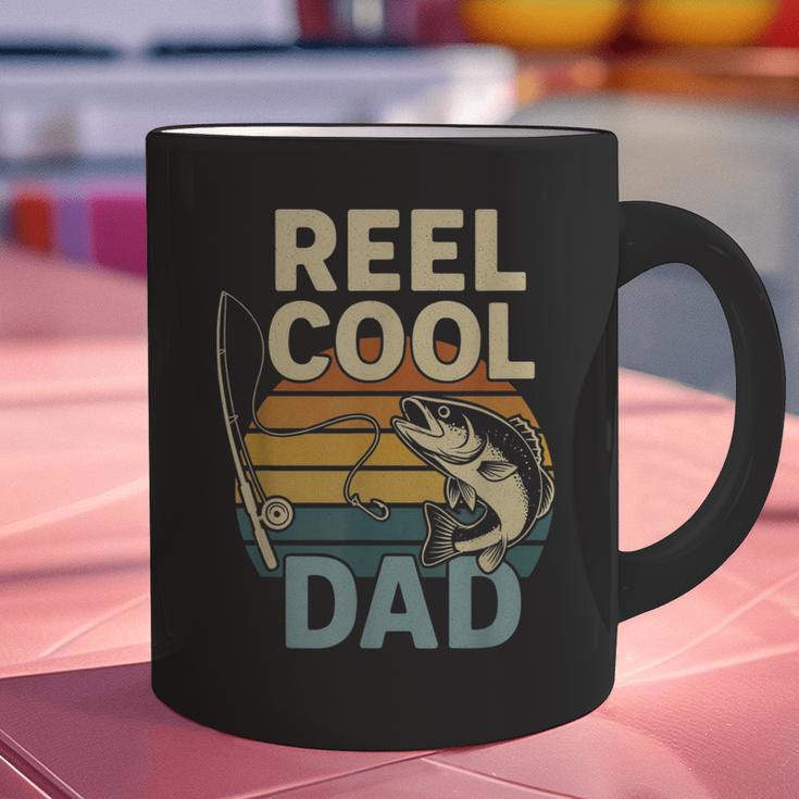Reel Cool Dad Fathers Day Fishing Outdoors Graphic Print Coffee Mug
