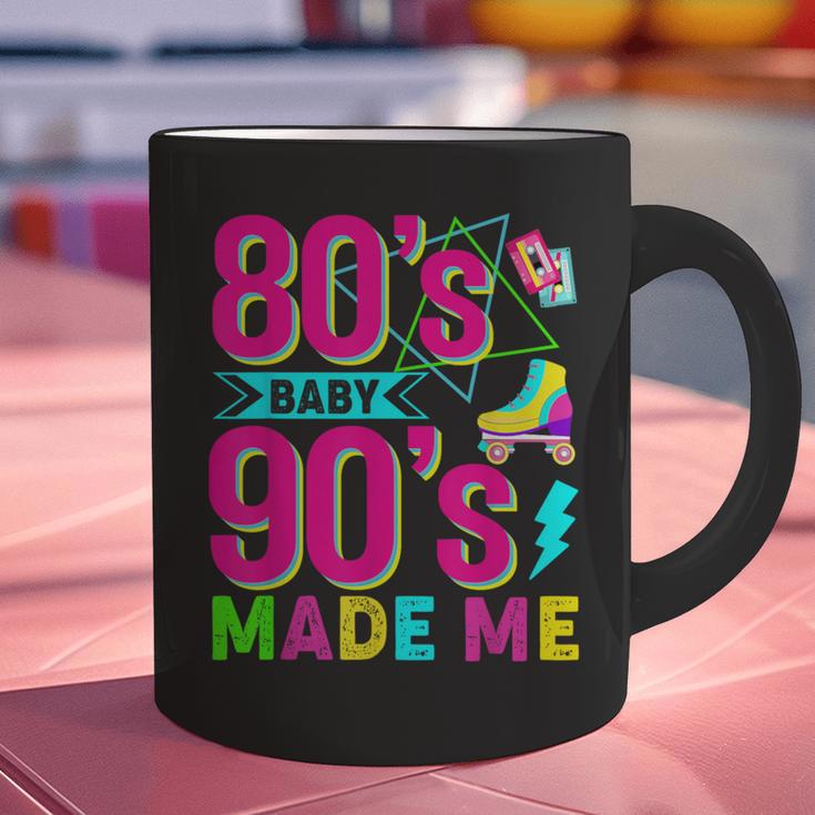 Retro 1980s 80's Baby 1990s 90's Made Me Nostalgia Vibes Graphic Print Coffee Mug