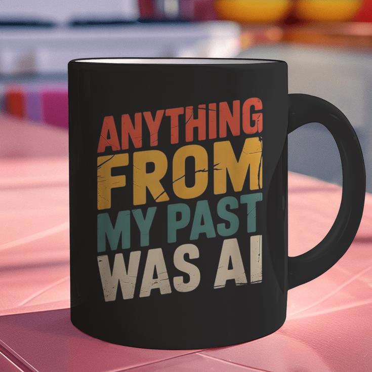 Retro AI Nostalgia Quote Distressed Vintage Graphic Print Coffee Mug