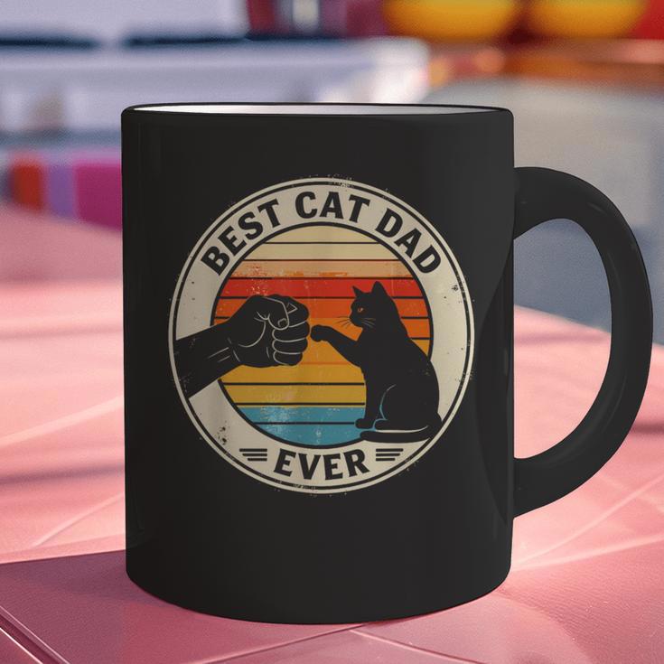 Retro Cat Dad Ever Cats Lovers For Men Women And Kids Graphic Print Coffee Mug Retro Cat Dad Ever Cats Lovers For Men Women And Kids Graphic Print Coffee Mug