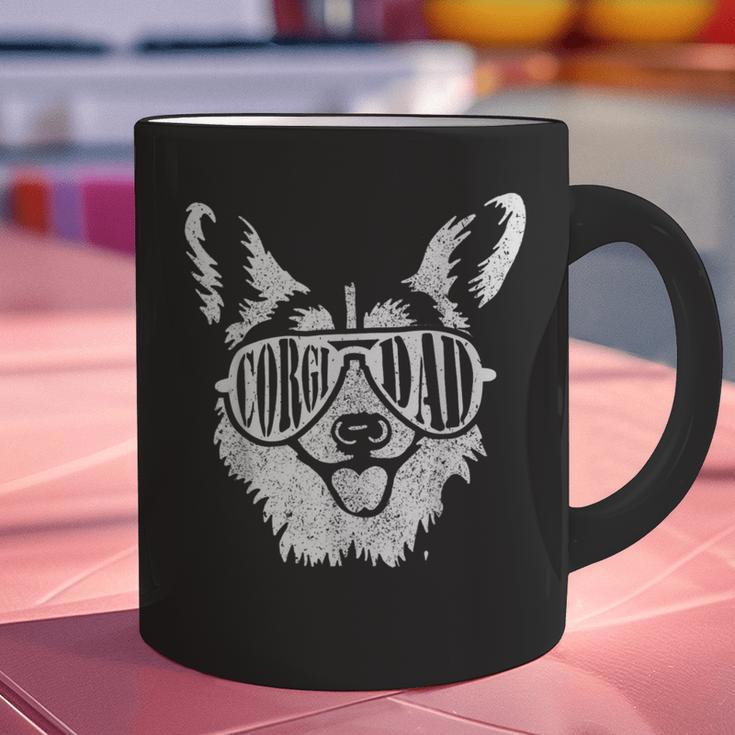 Retro Corgi Dad Dog Owner Pet Welsh Corgi Fathers Day Graphic Print Coffee Mug
