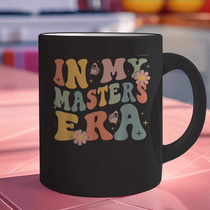 Retro Groovy In My Master's Degree Era Graduation Master Graphic Print Coffee Mug