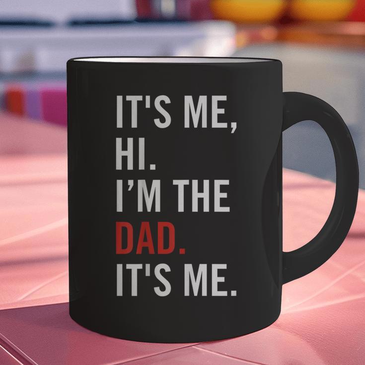 Retro It's Me Hi I'm The Dad It's Me For Dad Graphic Print Coffee Mug