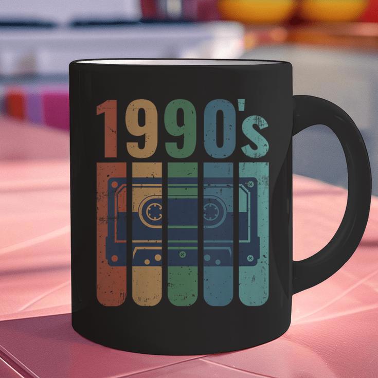 Retro Nineties Style Audio Tape Nostalgia Year 1990 Graphic Print Coffee Mug