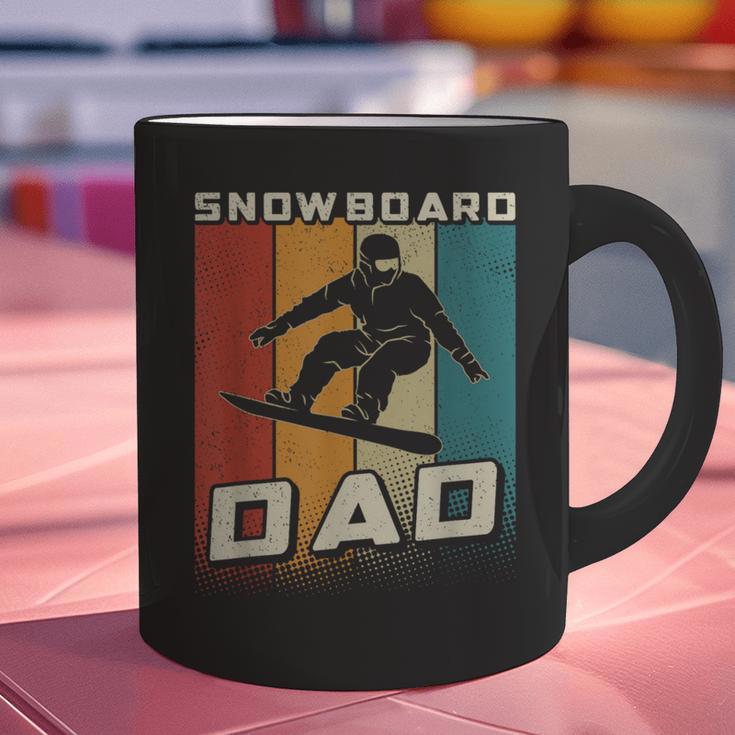 Retro Snowboard Dad Snowboarding Father Snowboarder Dad Graphic Print Coffee Mug