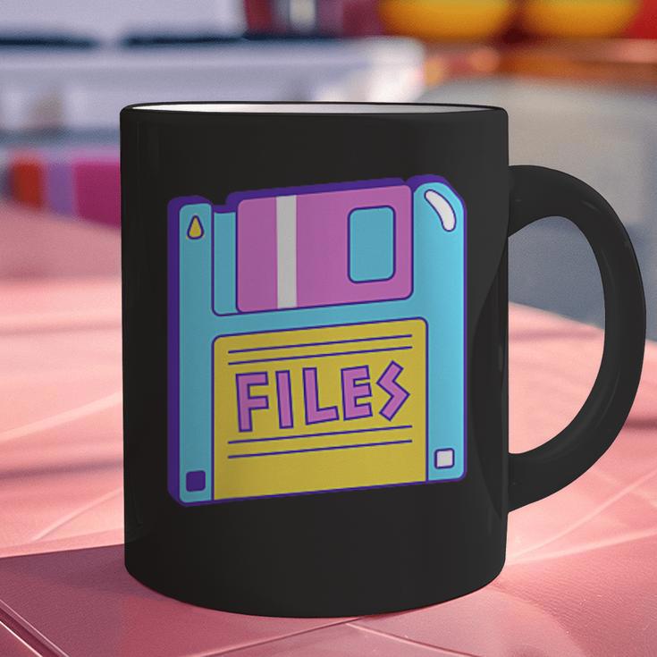 Retro TechnologyOld School Floppy Nostalgia 90s Generation Graphic Print Coffee Mug