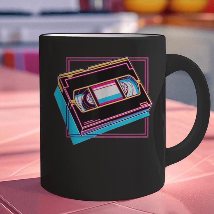 Retro VHS Vaporwave Video Cassette Nostalgia Geek Chic Graphic Print Coffee Mug