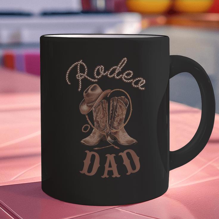 Rodeo Dad Western Cowboy Birthday Boy Family Matching Party Graphic Print Coffee Mug