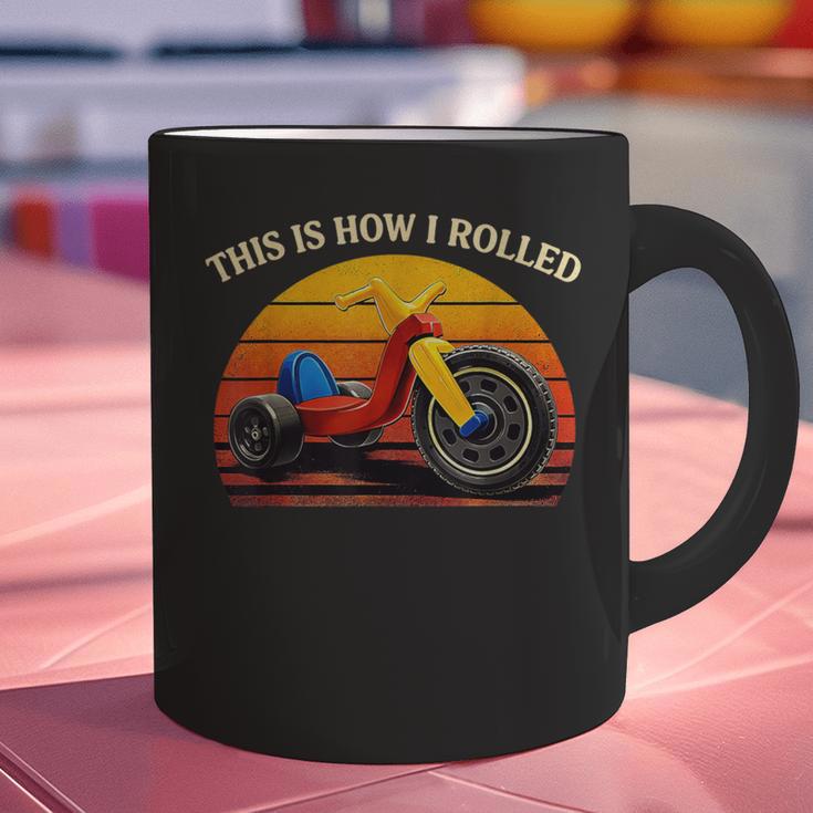 This Is How I Rolled Retro Toys Big Wheel Tricycle Nostalgia Graphic Print Coffee Mug